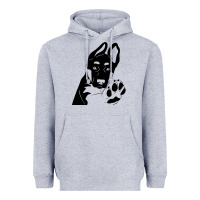 Heather Grey German Shepherd German Shepherd Puppy Heavyweight Hoodie - trangStudio