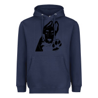 Navy German Shepherd German Shepherd Puppy Heavyweight Hoodie - trangStudio