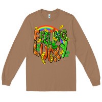 Toasted Coconut St. Patrick's Day Feeling lucky Long Sleeve Tee - CowGirlArtShop