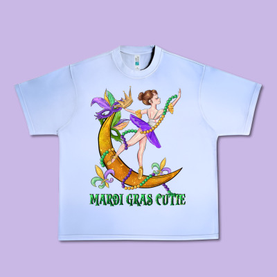 Mardi Gras Cutie Urban Heavy Tee Designed By Cowgirlartshop