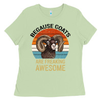 Matcha Because Goats Are Freaking Awesome Ladies Tee - Bettercallsaul