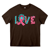 Chocolate Brown love Heavy Core Tee - JahusDesignShop