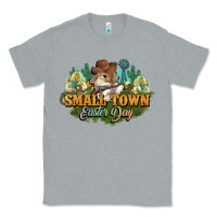 Heather Grey Small town Easter Day Classic Tee - NancyCooperArtShop