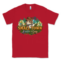 Red Small town Easter Day Classic Tee - NancyCooperArtShop