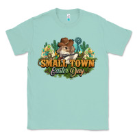 Seafoam Small town Easter Day Classic Tee - NancyCooperArtShop