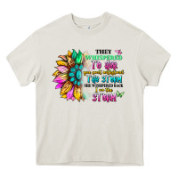 Cream they whispered to her you can't withstand the stor Heavy Core Tee - Artiststas