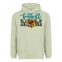 Matcha western leopard camouflage sunflowers  glitter mom football Heavyweight Hoodie - Artiststas