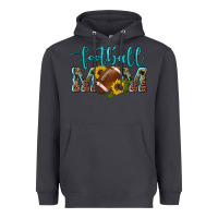 Smoke western leopard camouflage sunflowers  glitter mom football Heavyweight Hoodie - Artiststas
