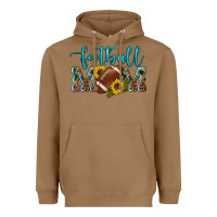 Toasted Coconut western leopard camouflage sunflowers  glitter mom football Heavyweight Hoodie - Artiststas