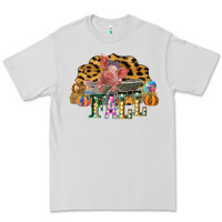 Dove Grey Fall Scene Pumpkin Watercolor Pig Wagon Serape Cheetah Premium Tee - Bettercallsaul