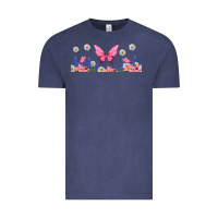 Vintage Denim butterflies and flowers Vintage Tee - TumblerDesignByShophia