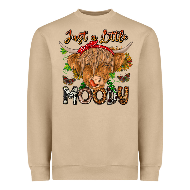 Just A Little Moody Heavyweight Sweatshirt by CowhideDigitalArt | Teevron