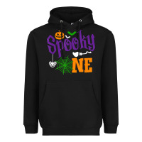 Black spooky one boy halloween 1st birthday matching family t shirt Heavyweight Hoodie - trangStudio