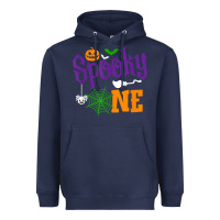 Navy spooky one boy halloween 1st birthday matching family t shirt Heavyweight Hoodie - trangStudio