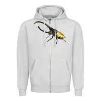 Dove Grey Hercules Beetle Side Zipper Hoodie - LillyAllenDesigns