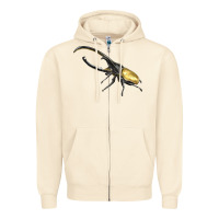 Sandshell Hercules Beetle Side Zipper Hoodie - LillyAllenDesigns