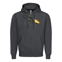 Smoke Hercules Beetle Side Zipper Hoodie - LillyAllenDesigns