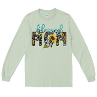 Matcha Blessed mom sunflower mother's day Long Sleeve Tee - HowdyJamesFarm