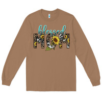 Toasted Coconut Blessed mom sunflower mother's day Long Sleeve Tee - HowdyJamesFarm