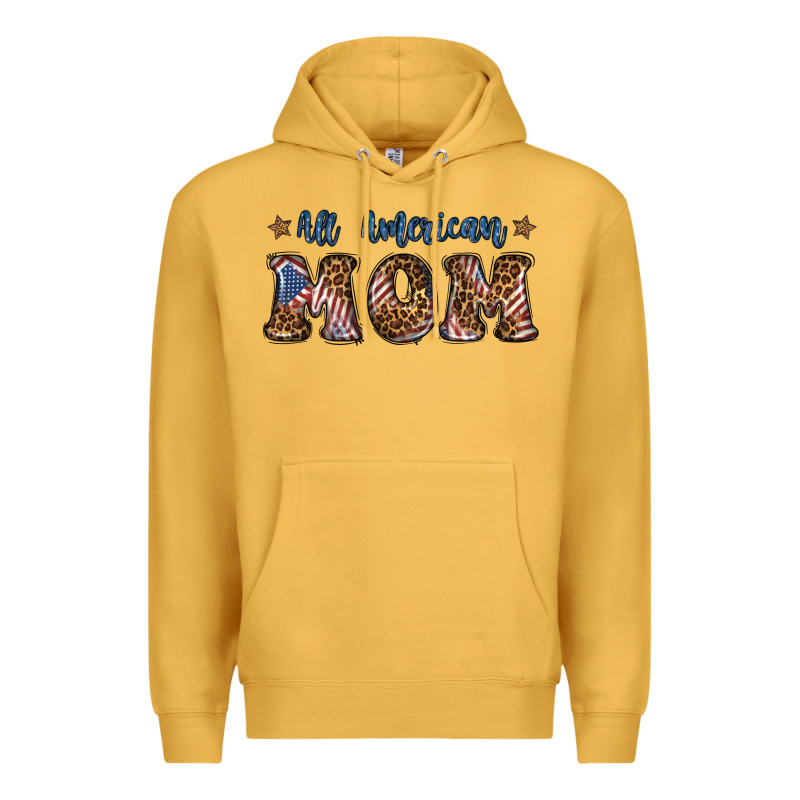 All American Mom Premium Hoodie by BundleAndBundleShop | Teevron