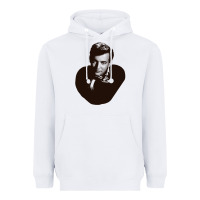 White Bobby Darin Heavyweight Hoodie - trangStudio