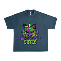 Midnight Navy mardi gras cutie unicorn Urban Heavy Tee - CowGirlArtShop
