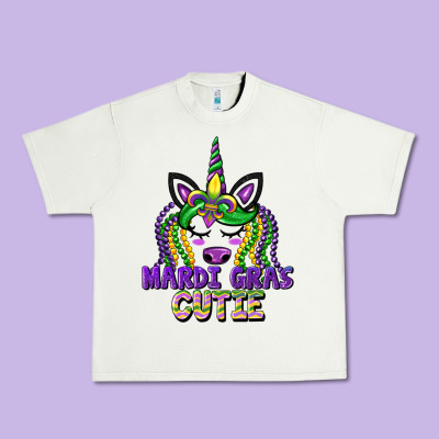 Mardi Gras Cutie Unicorn Urban Heavy Tee Designed By Cowgirlartshop