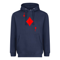 Navy jack of diamond deck of cards halloween costume t shirt Heavyweight Hoodie - trangStudio