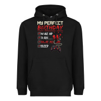 Black 14 Year Old Gamer Gift Boy Teen 14th Perfect Birthday Gaming Heavyweight Hoodie - trangStudio