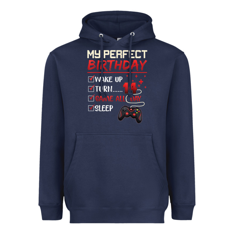 14 Year Old Gamer Gift Boy Teen 14th Perfect Birthday Gaming Heavyweight Hoodie by trangStudio | Teevron