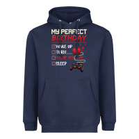 Navy 14 Year Old Gamer Gift Boy Teen 14th Perfect Birthday Gaming Heavyweight Hoodie - trangStudio