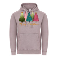 Vintage Zinc merry christmas trees Vintage Hoodie - CowGirlArtShop