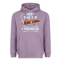 Lavender Just The Tip Cigar Smoker Gift Funny Cigar Smoking Heavyweight Hoodie - trangStudio