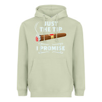 Matcha Just The Tip Cigar Smoker Gift Funny Cigar Smoking Heavyweight Hoodie - trangStudio
