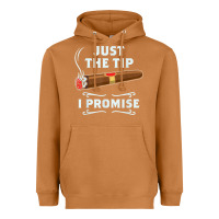 Meerkat Just The Tip Cigar Smoker Gift Funny Cigar Smoking Heavyweight Hoodie - trangStudio