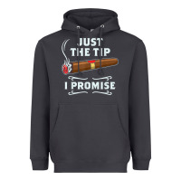 Smoke Just The Tip Cigar Smoker Gift Funny Cigar Smoking Heavyweight Hoodie - trangStudio
