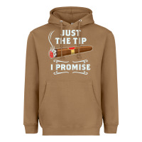 Toasted Coconut Just The Tip Cigar Smoker Gift Funny Cigar Smoking Heavyweight Hoodie - trangStudio