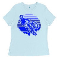 Baby Blue Motorcross Ladies Tee - Bettercallsaul