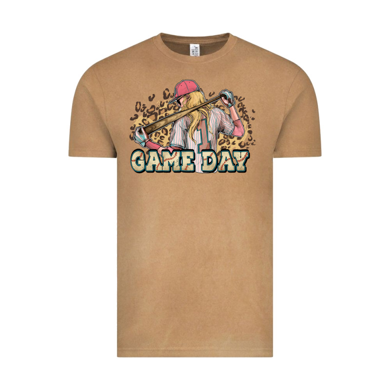 Game Day Baseball Leopard Vintage Tee by HowdyJamesFarm | Teevron