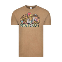 Vintage Coffee game day baseball leopard Vintage Tee - HowdyJamesFarm