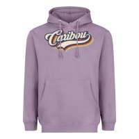 Lavender I Love Caribou City Usa Retro Vintage Heavyweight Hoodie - trangStudio