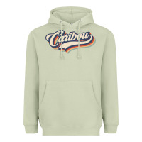 Matcha I Love Caribou City Usa Retro Vintage Heavyweight Hoodie - trangStudio