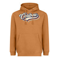 Meerkat I Love Caribou City Usa Retro Vintage Heavyweight Hoodie - trangStudio