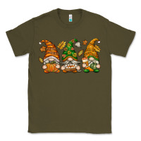 Army Green Fall Gnomes Classic Tee - texasbilliewilder