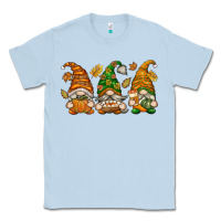 Dusty Blue Fall Gnomes Classic Tee - texasbilliewilder