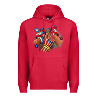 Cardinal America afro girl sneakers Premium Hoodie - RanaPortraitStore