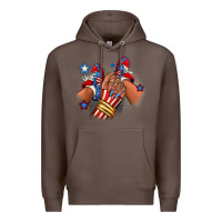 Coffee America afro girl sneakers Premium Hoodie - RanaPortraitStore