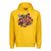 Lemon America afro girl sneakers Premium Hoodie - RanaPortraitStore