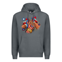 Rock America afro girl sneakers Premium Hoodie - RanaPortraitStore