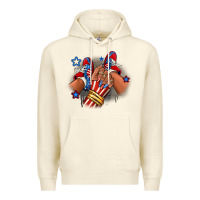 Sandshell America afro girl sneakers Premium Hoodie - RanaPortraitStore
